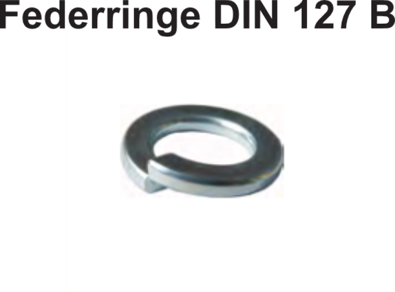 Federringe DIN 127 Inox A2 (100Stk.)